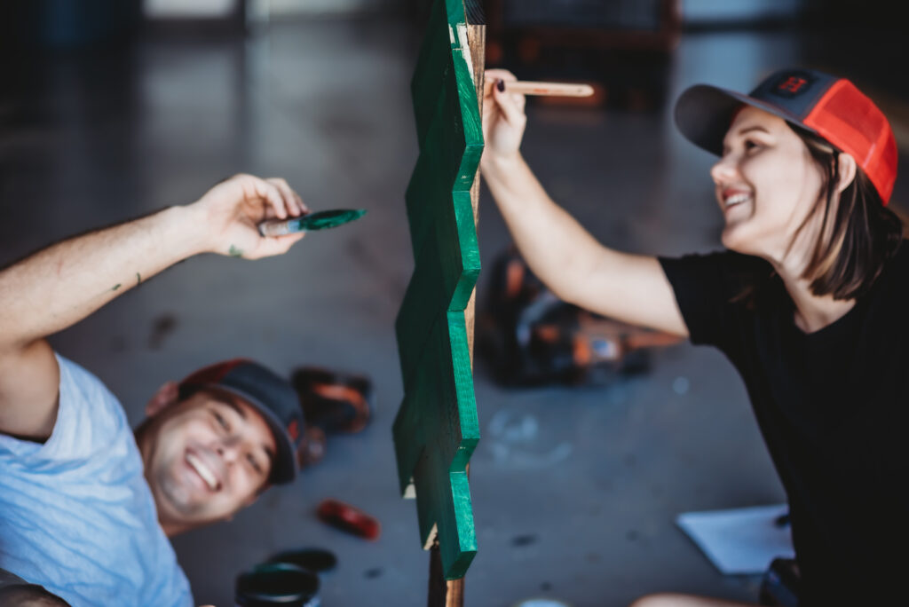 ali and steven painting