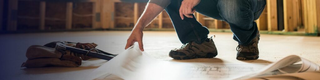 contractor picking up plans